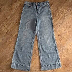 J. Crew Classic wide-leg jean trousers in signature stretch